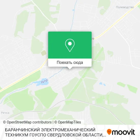 Карта БАРАНЧИНСКИЙ ЭЛЕКТРОМЕХАНИЧЕСКИЙ ТЕХНИКУМ ГОУСПО СВЕРДЛОВСКОЙ ОБЛАСТИ