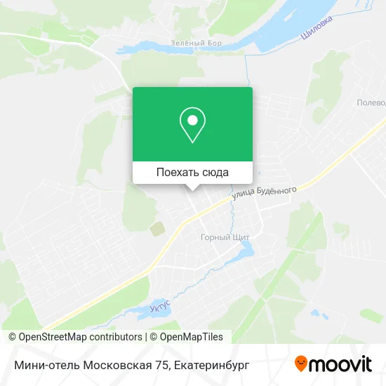 Карта Мини-отель Московская 75