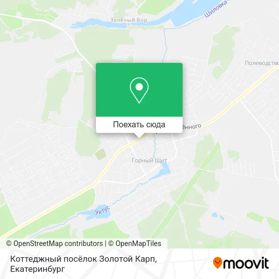 Карта Коттеджный посёлок Золотой Карп