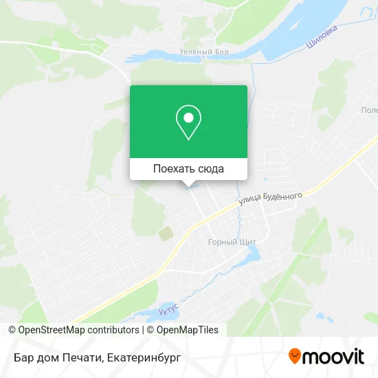 Карта Бар дом Печати