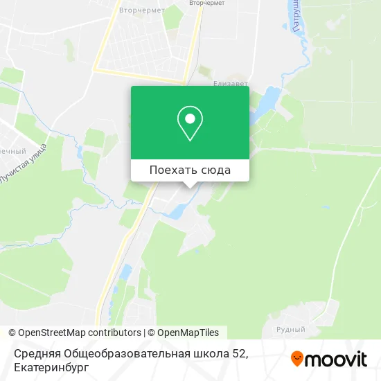 Карта Средняя Общеобразовательная школа 52
