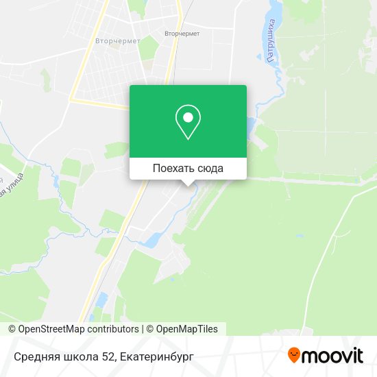 Карта Средняя школа 52