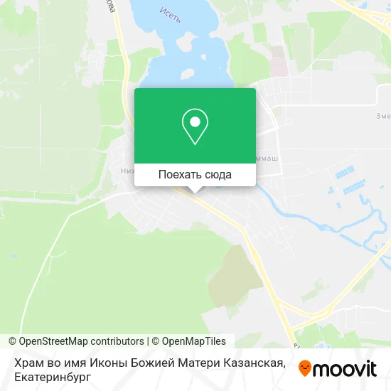 Карта Храм во имя Иконы Божией Матери Казанская