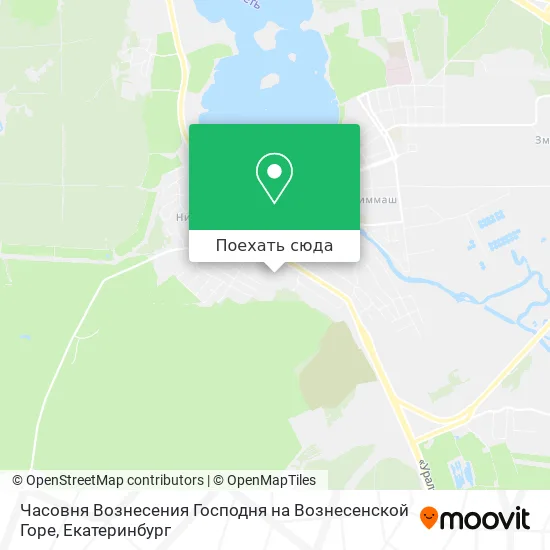 Карта Часовня Вознесения Господня на Вознесенской Горе
