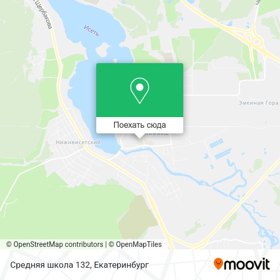 Карта Средняя школа 132