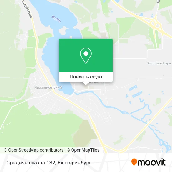 Карта Средняя школа 132