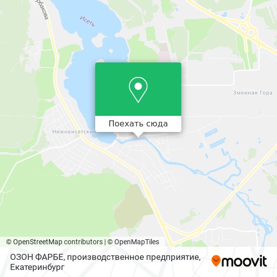 Карта ОЗОН ФАРБЕ, производственное предприятие