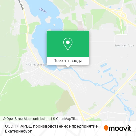 Карта ОЗОН ФАРБЕ, производственное предприятие