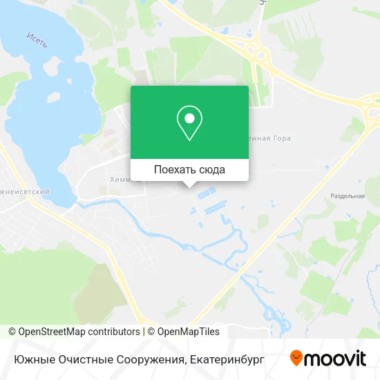 Карта Южные Очистные Сооружения