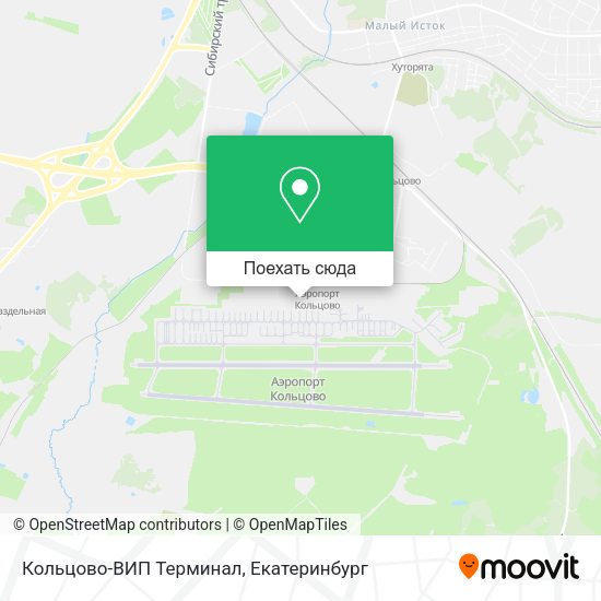 Карта Кольцово-ВИП Терминал