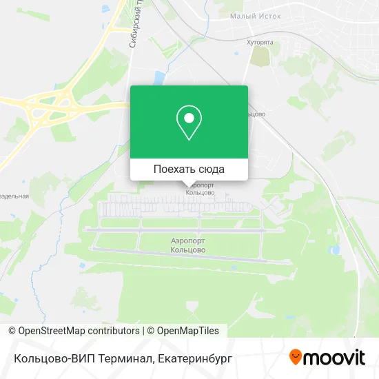 Карта Кольцово-ВИП Терминал