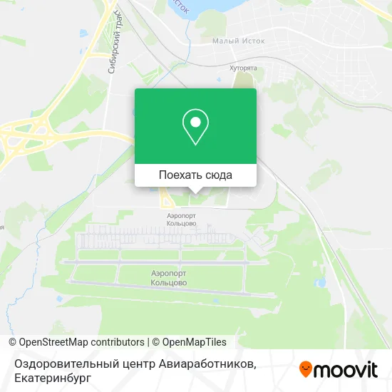 Карта Оздоровительный центр Авиаработников