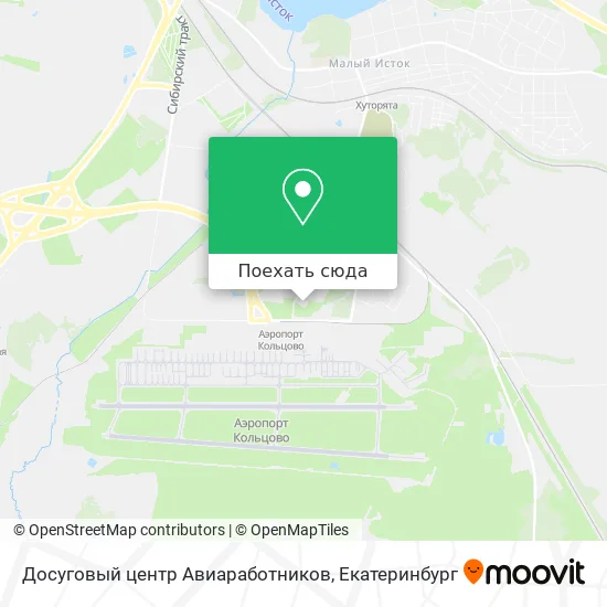 Карта Досуговый центр Авиаработников