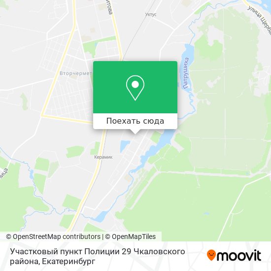 Карта Участковый пункт Полиции 29 Чкаловского района