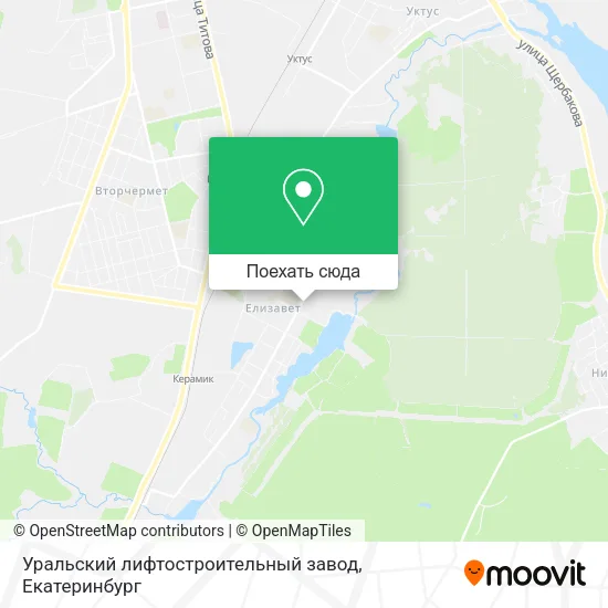 Карта Уральский лифтостроительный завод