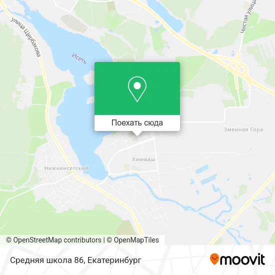 Карта Средняя школа 86