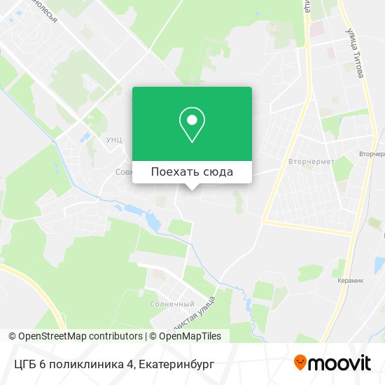 Карта ЦГБ 6 поликлиника 4