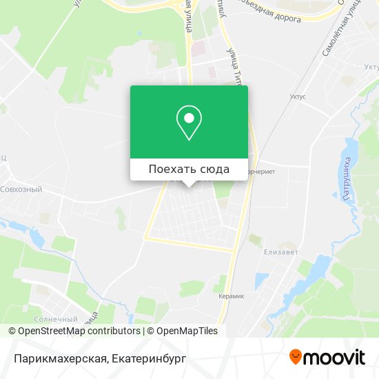 Карта Парикмахерская