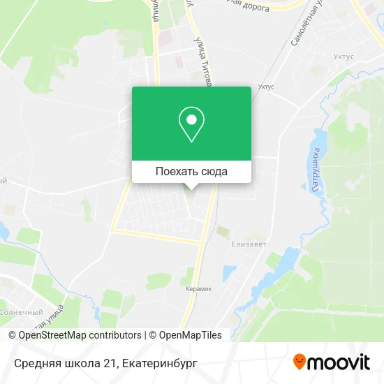 Карта Средняя школа 21