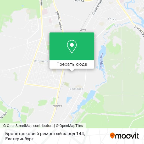 Карта Бронетанковый ремонтый завод 144