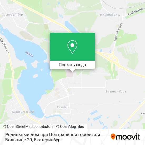 Карта Родильный дом при Центральной городской Больнице 20