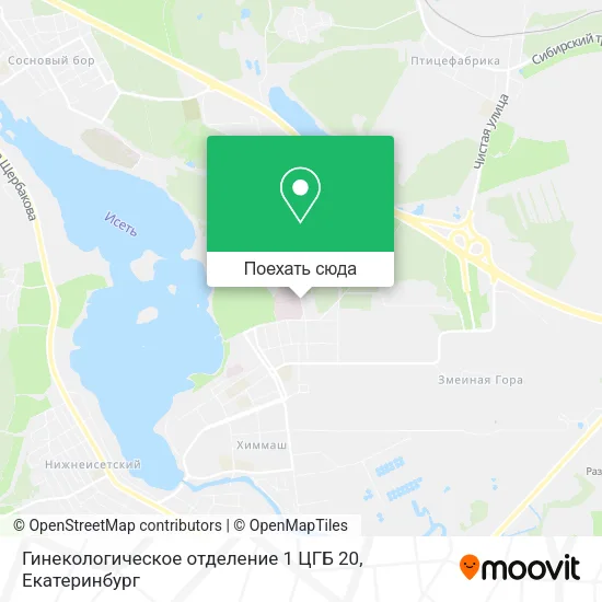 Карта Гинекологическое отделение 1 ЦГБ 20