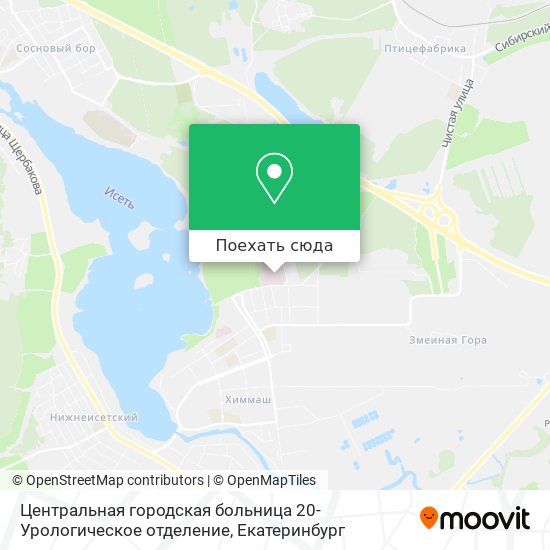 Карта Центральная городская больница 20-Урологическое отделение