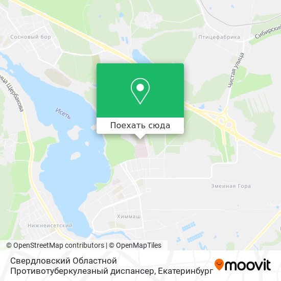 Карта Свердловский Областной Противотуберкулезный диспансер