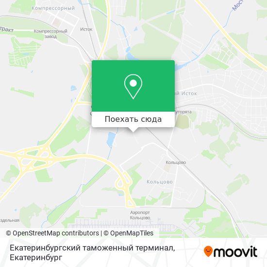 Карта Екатеринбургский таможенный терминал