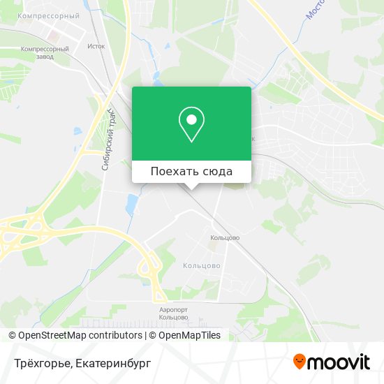 Карта Трёхгорье
