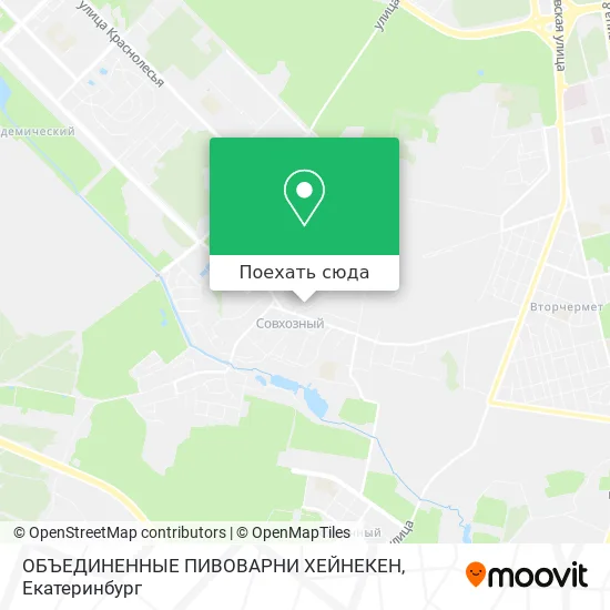 Карта ОБЪЕДИНЕННЫЕ ПИВОВАРНИ ХЕЙНЕКЕН