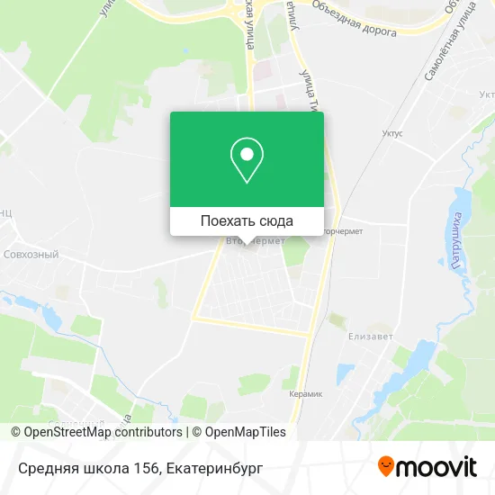 Карта Средняя школа 156