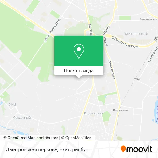 Карта Дмитровская церковь