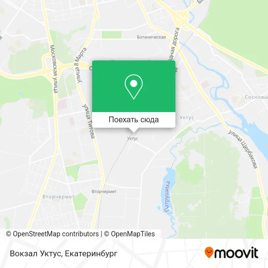 Карта Вокзал Уктус