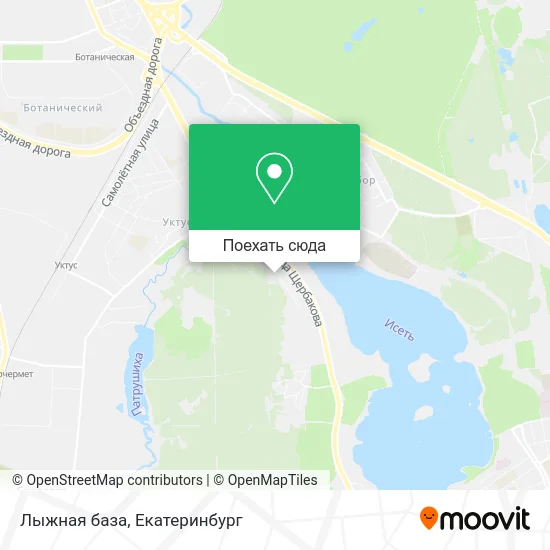 Карта Лыжная база