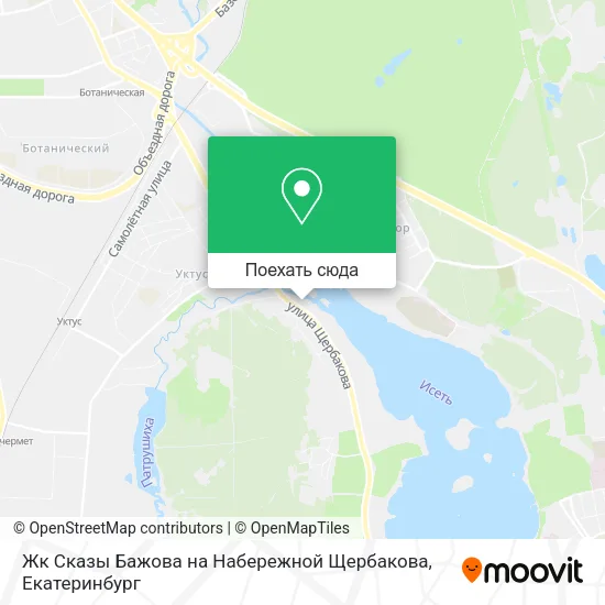 Карта Жк Сказы Бажова на Набережной Щербакова