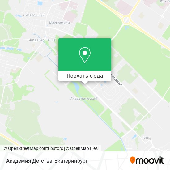 Карта Академия Детства