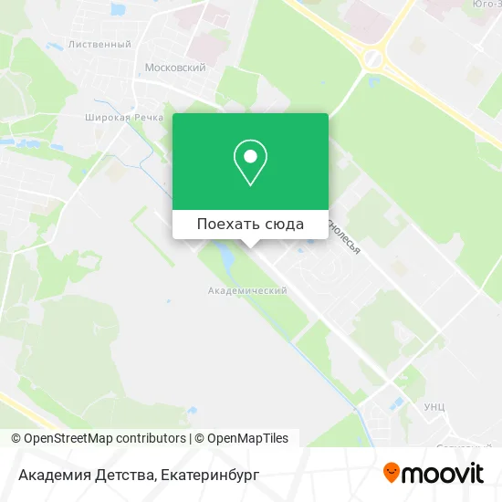 Карта Академия Детства