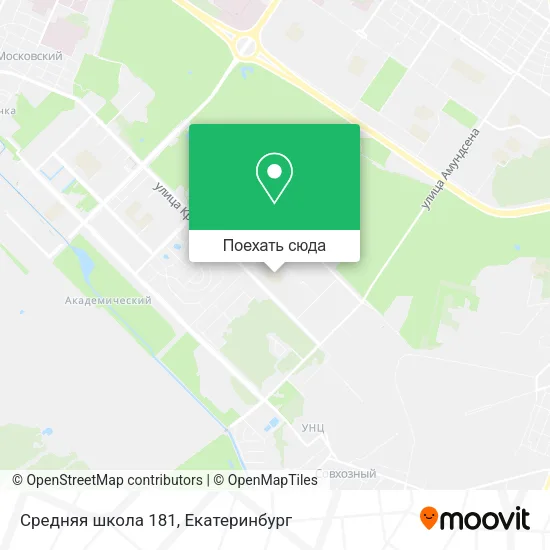 Карта Средняя школа 181