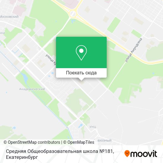 Карта Средняя Общеобразовательная школа №181