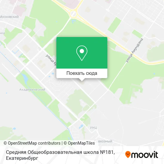 Карта Средняя Общеобразовательная школа №181