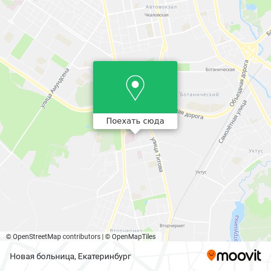 Карта Новая больница