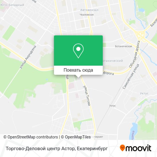 Карта Торгово-Деловой центр Астор