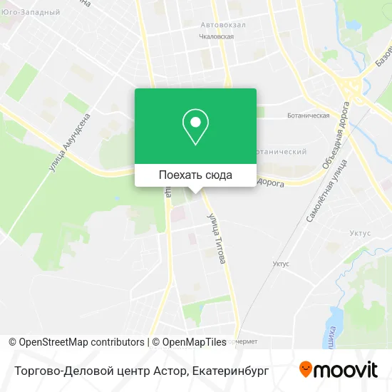 Карта Торгово-Деловой центр Астор