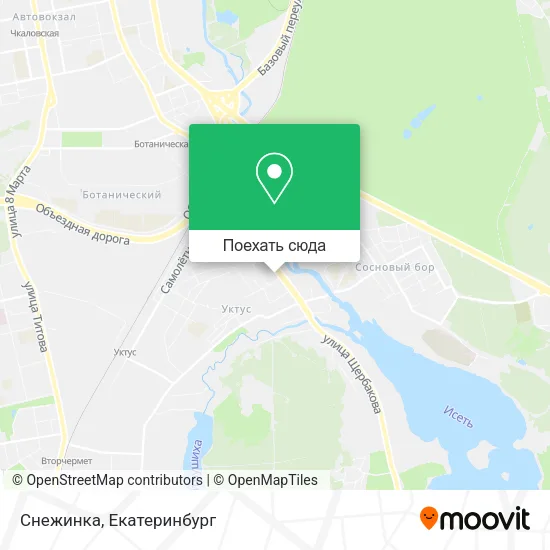 Карта Снежинка