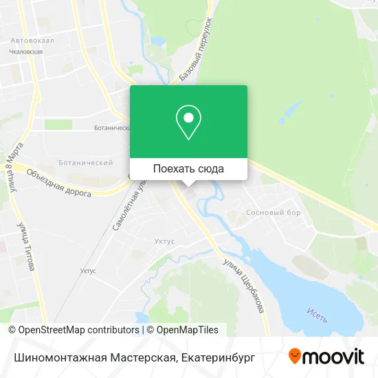 Карта Шиномонтажная Мастерская