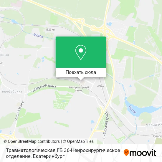 Карта Травматологическая ГБ 36-Нейрохирургическое отделение