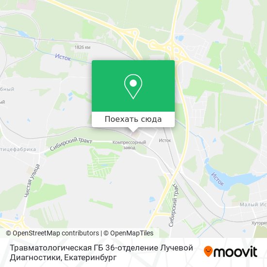 Карта Травматологическая ГБ 36-отделение Лучевой Диагностики