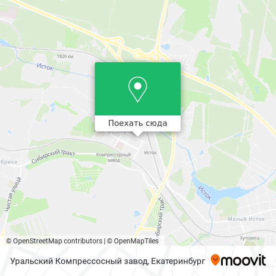 Карта Уральский Компрессосный завод