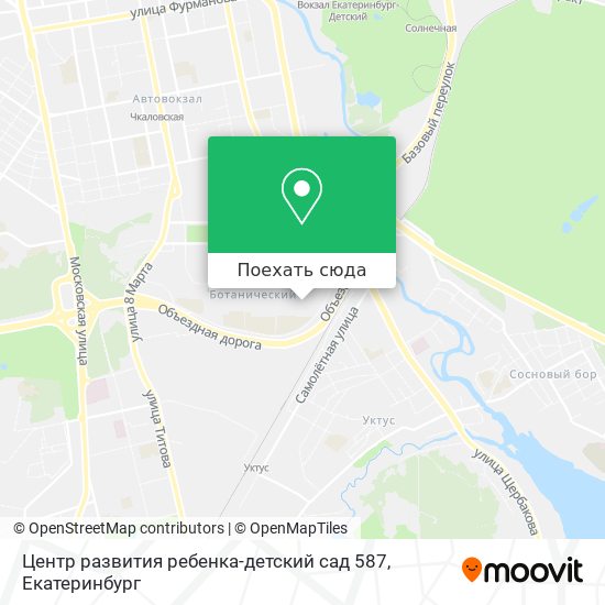 Карта Центр развития ребенка-детский сад 587